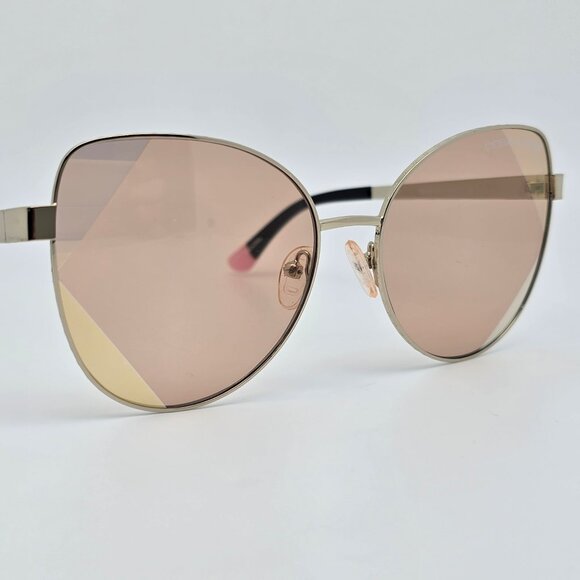 Victoria Secret VS0020 28F Gold Frame Light Gold Mirror Lens Cat Eye Sunglasses main image 8